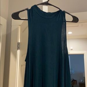Green cotton dress
